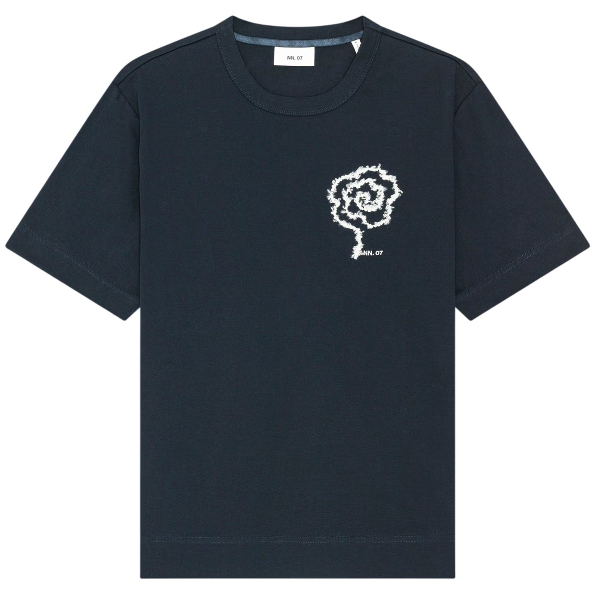 NN.07 Pedro EMB T-shirt Marine