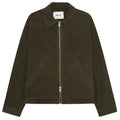 NN.07 Petrus Wildlederjacke Dunkelgrün