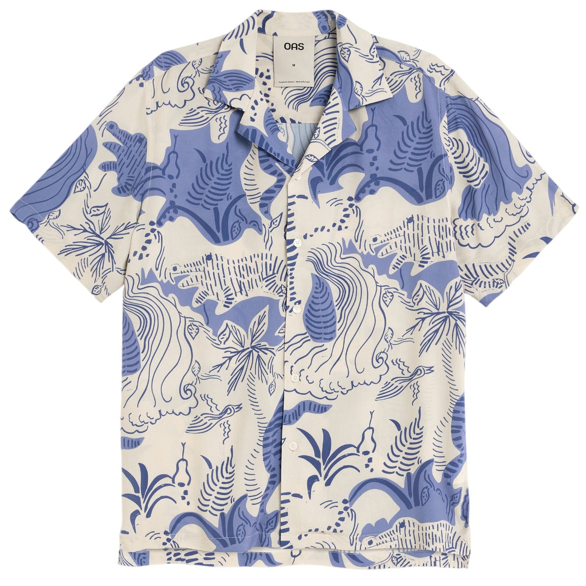 OAS Mystea Rocco Overhemd Blauw/Off White
