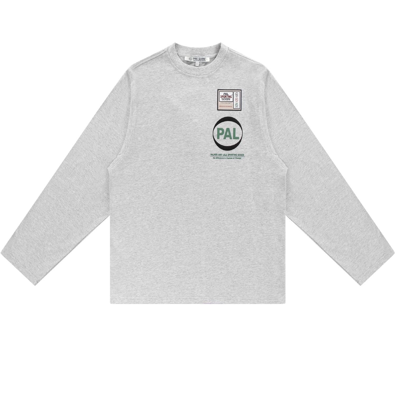 PAL Sporting Goods Pre-Game-Langarm-T-shirt Grau
