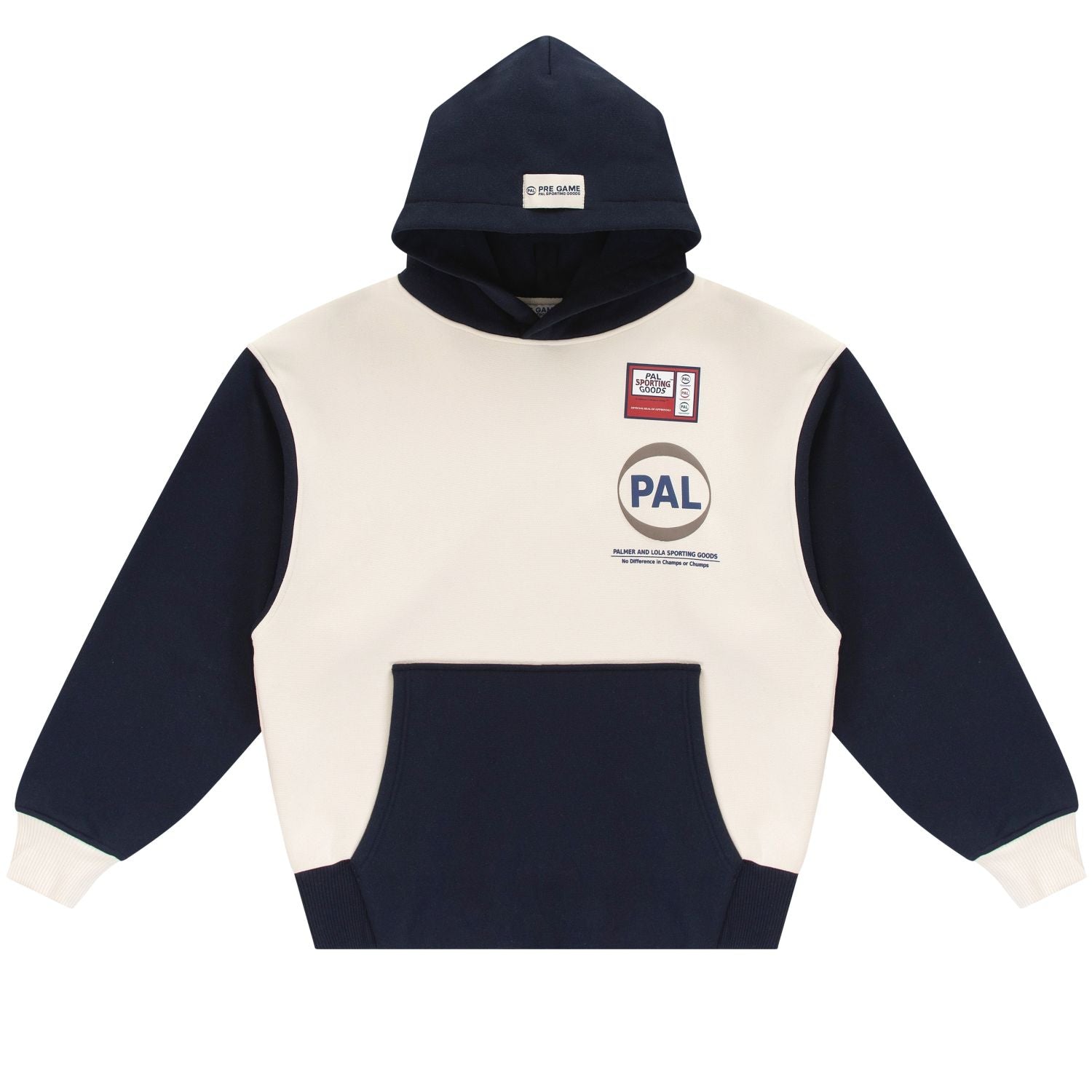PAL Sporting Goods Pre-Game-Kapuzenpullover Offwhite/Marine