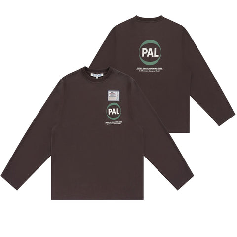 PAL Sporting Goods Pre-Game-Langarm-T-shirt Braun