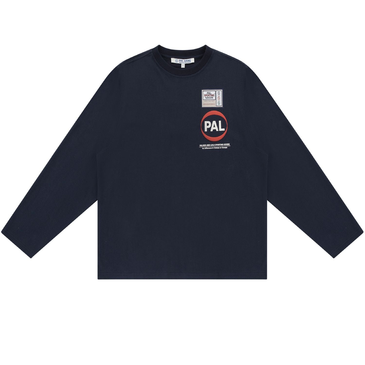 PAL Sporting Goods Pre-Game-Langarm-T-shirt Marine