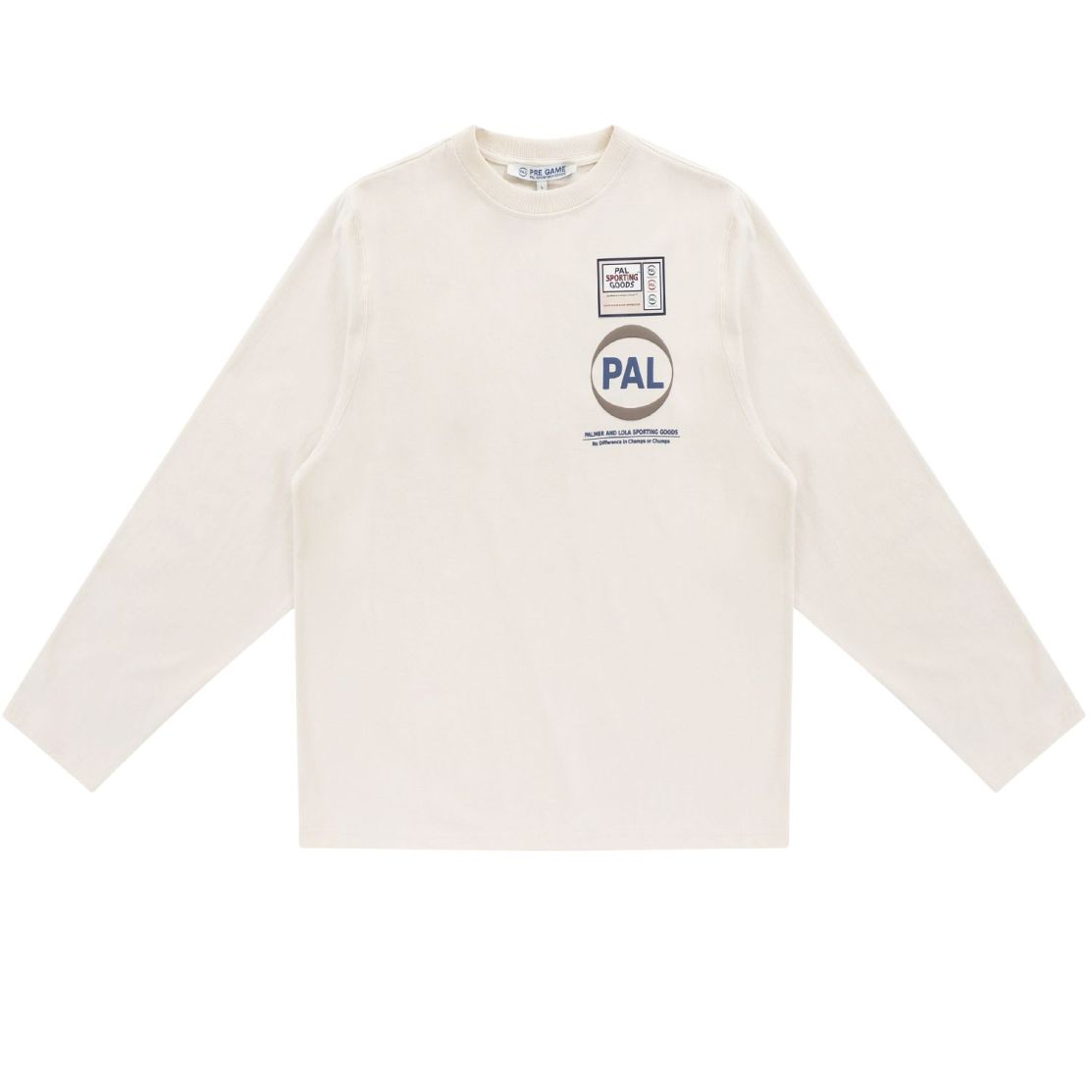 PAL Sporting Goods Pre-Game-Langarm-T-shirt Offwhite