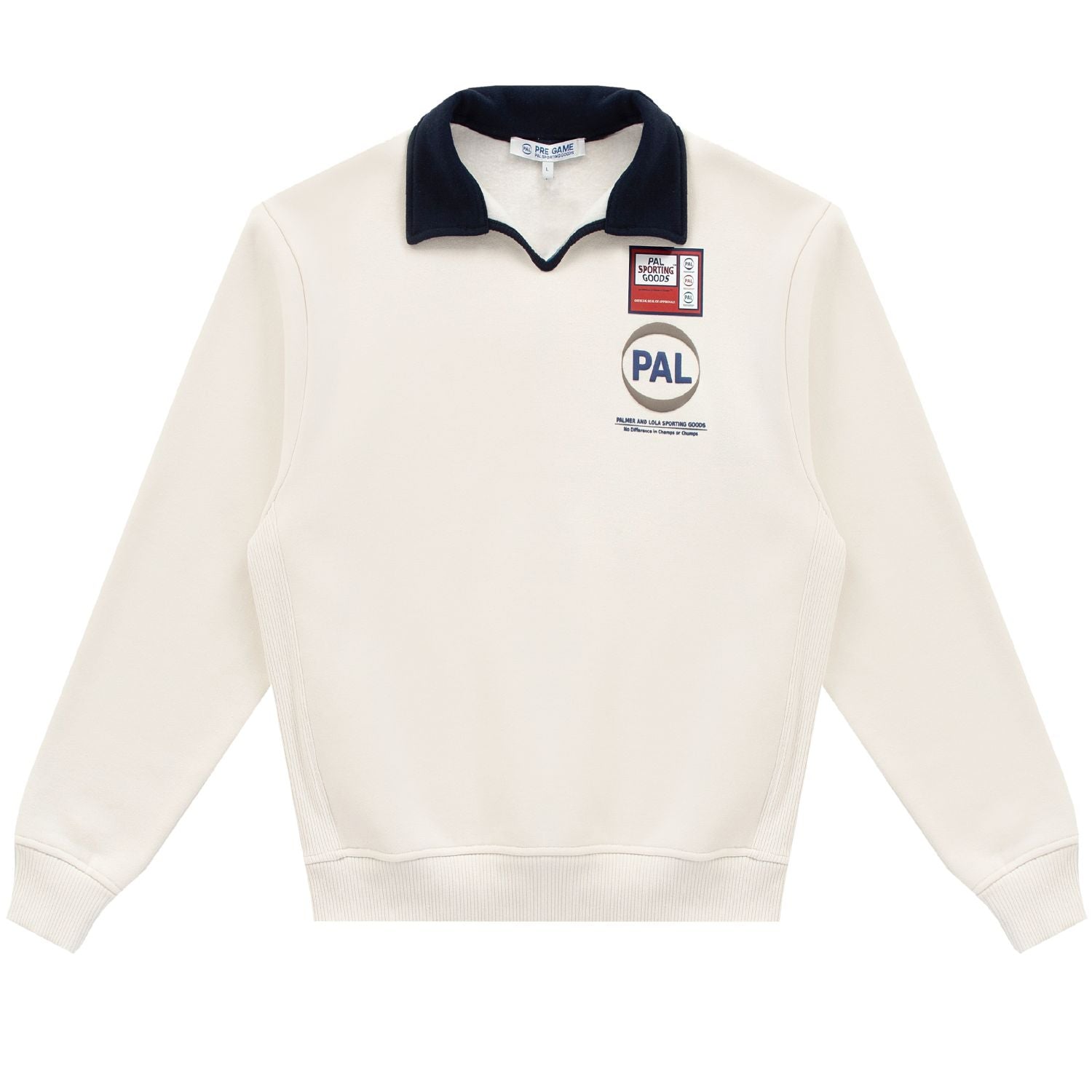 PAL Sporting Goods Pre-Game-Poloshirt-Pullover Offwhite