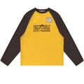 PAL Sporting Goods Skedaddle Raglan-Langarm-T-shirt Gelb/Braun