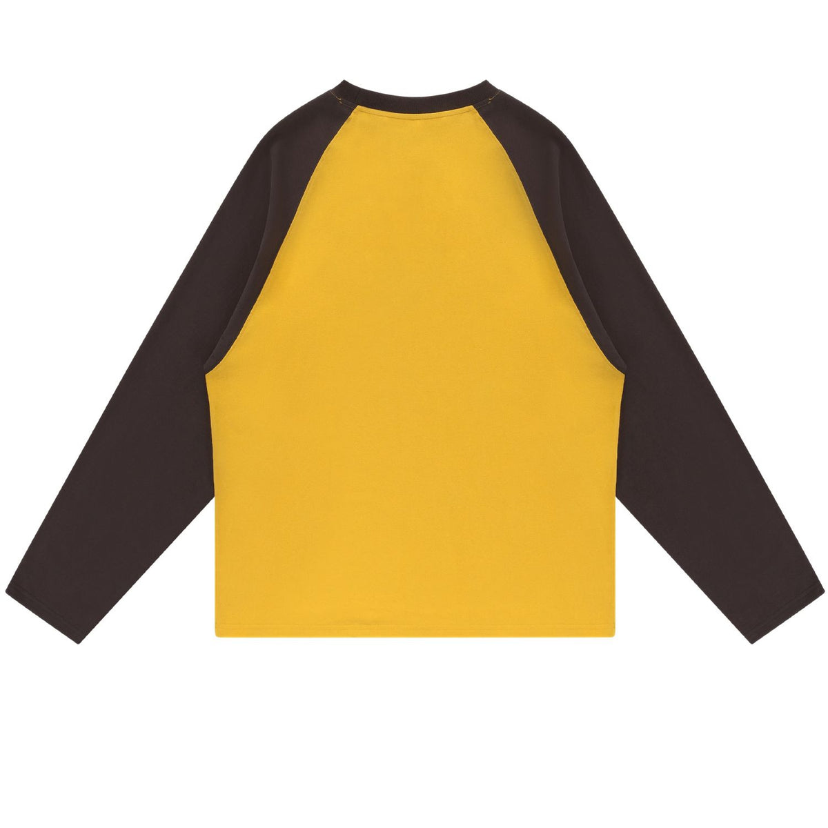 PAL Sporting Goods Skedaddle Raglan-Langarm-T-shirt Gelb/Braun