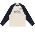 PAL Sporting Goods Skedaddle Raglan-Langarm-T-shirt Offwhite/Marine