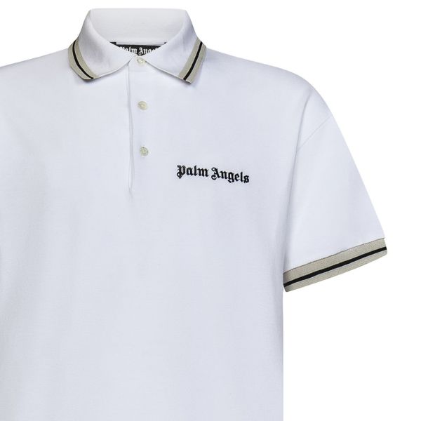 Palm Angels Classic Logo Polo Wit