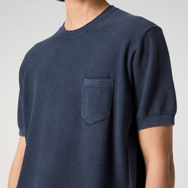 Parajumpers Cyril Knitted T-shirt Navy