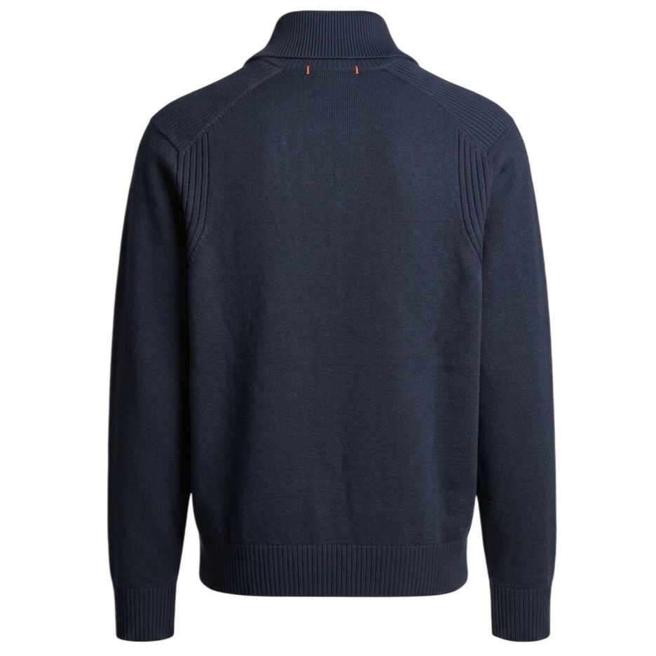 Parajumpers Caldonazzo Knitted Half-Zip Pullover Marine