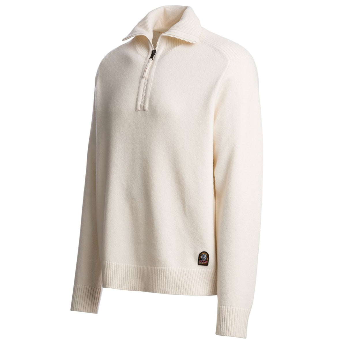 Parajumpers Caldonazzo Knitted Half-Zip Pullover Offwhite
