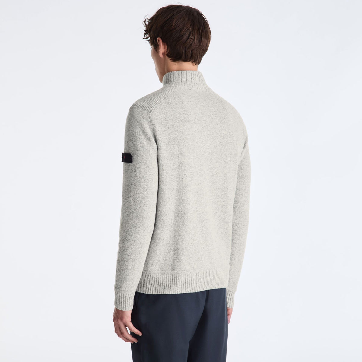 Peuterey Braille Zipped Pullover Grau