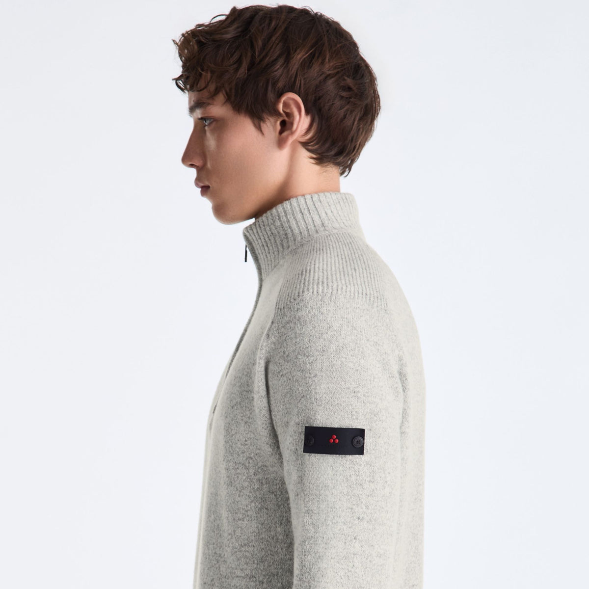 Peuterey Braille Zipped Pullover Grau