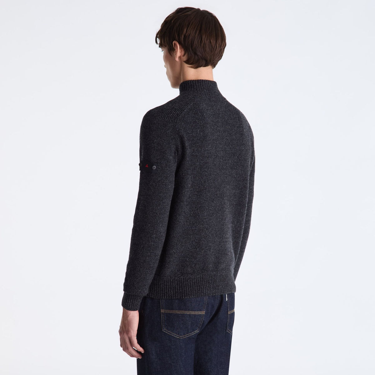 Peuterey Braille Zipped Pullover Schwarz