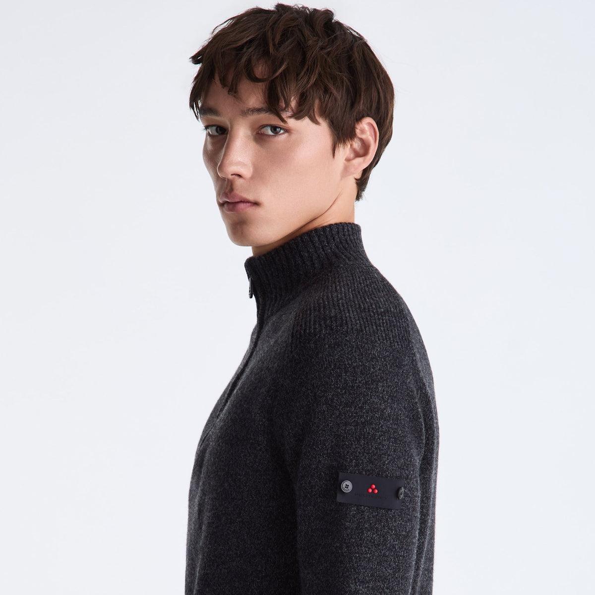 Peuterey Braille Zipped Pullover Schwarz