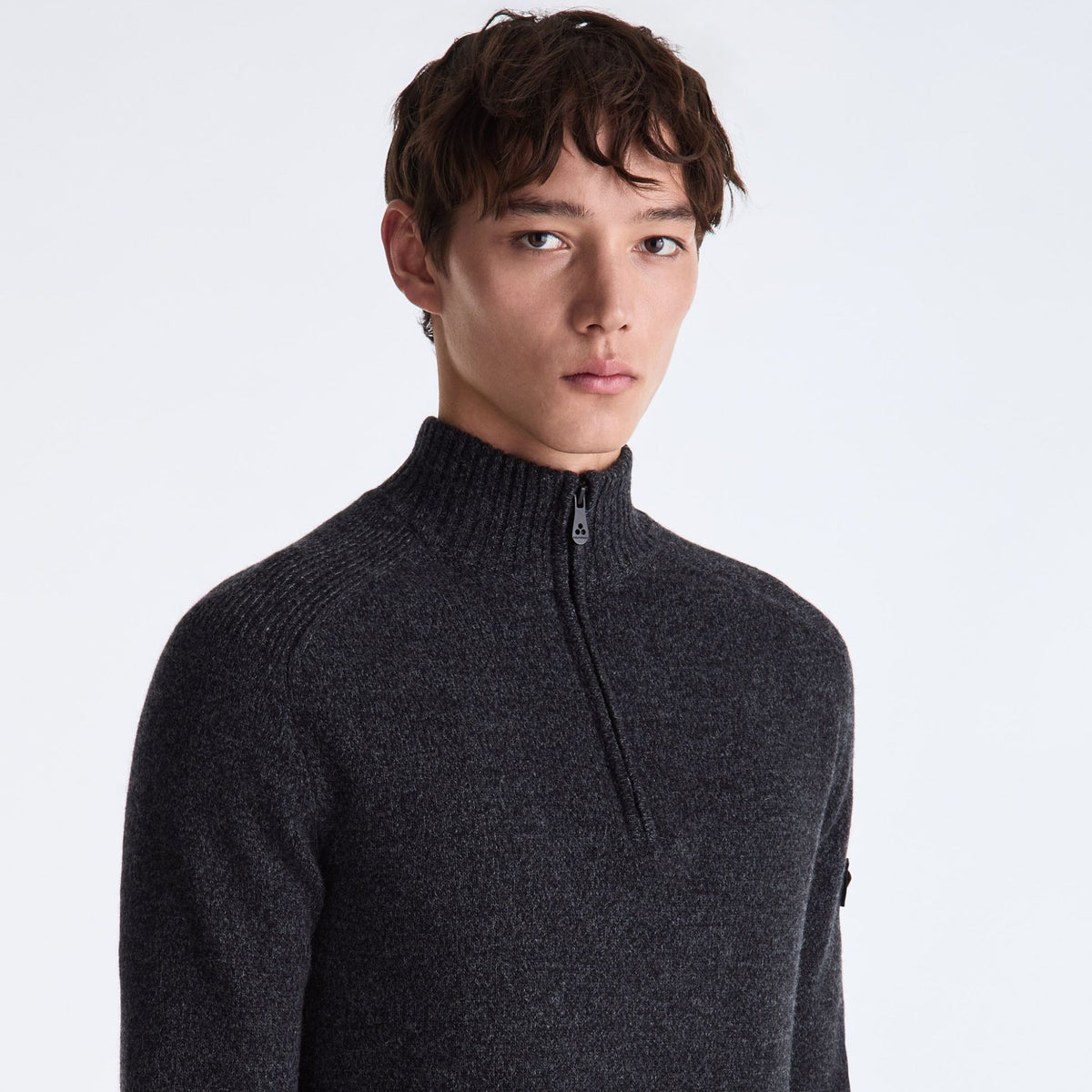 Peuterey Braille Zipped Pullover Schwarz