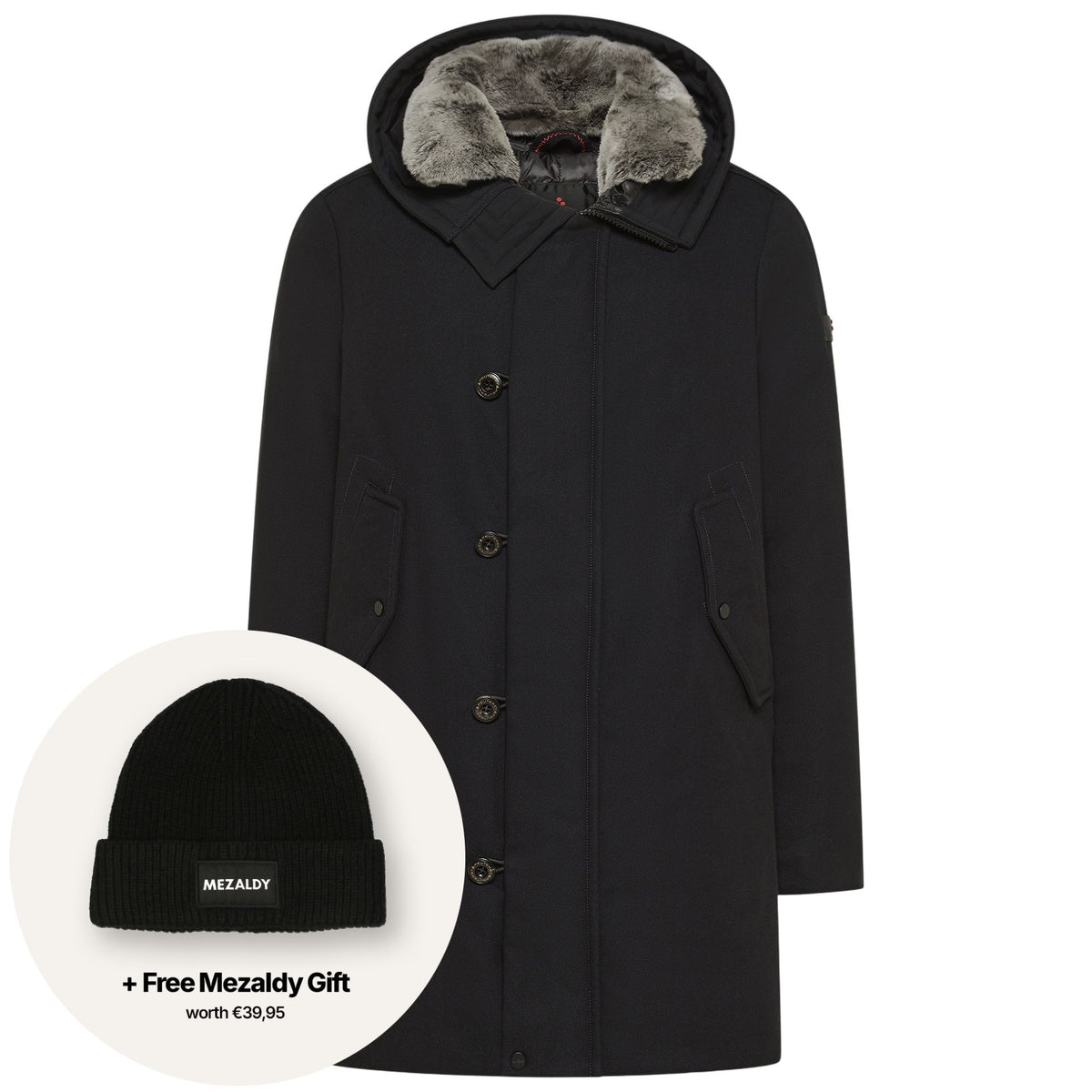Peuterey Kasa Ki Fur Parka Marine