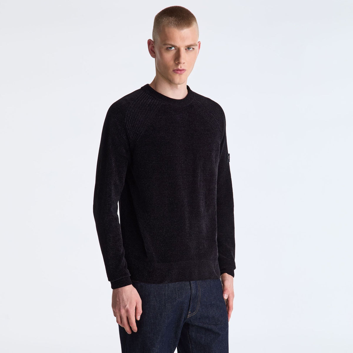 Peuterey Sironi Chenille Pullover Schwarz