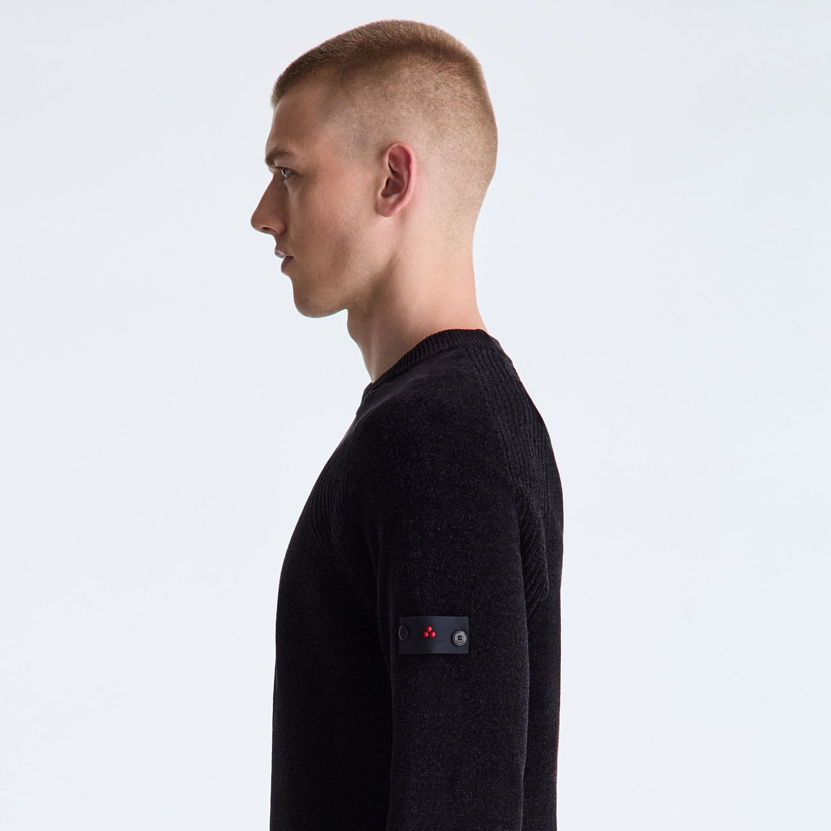 Peuterey Sironi Chenille Pullover Schwarz