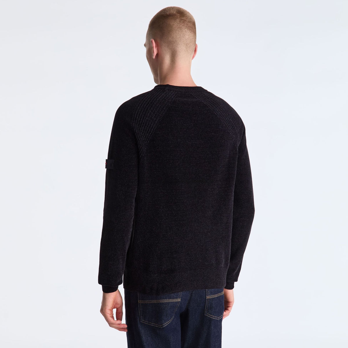 Peuterey Sironi Chenille Pullover Schwarz