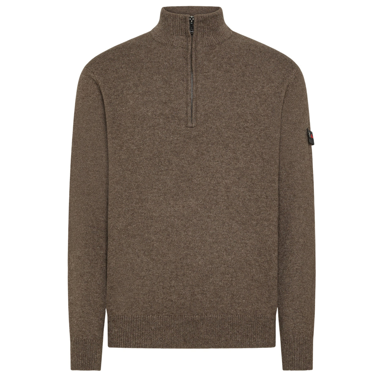 Peuterey Trebe Yak Wool Half-Zip Pullover Braun
