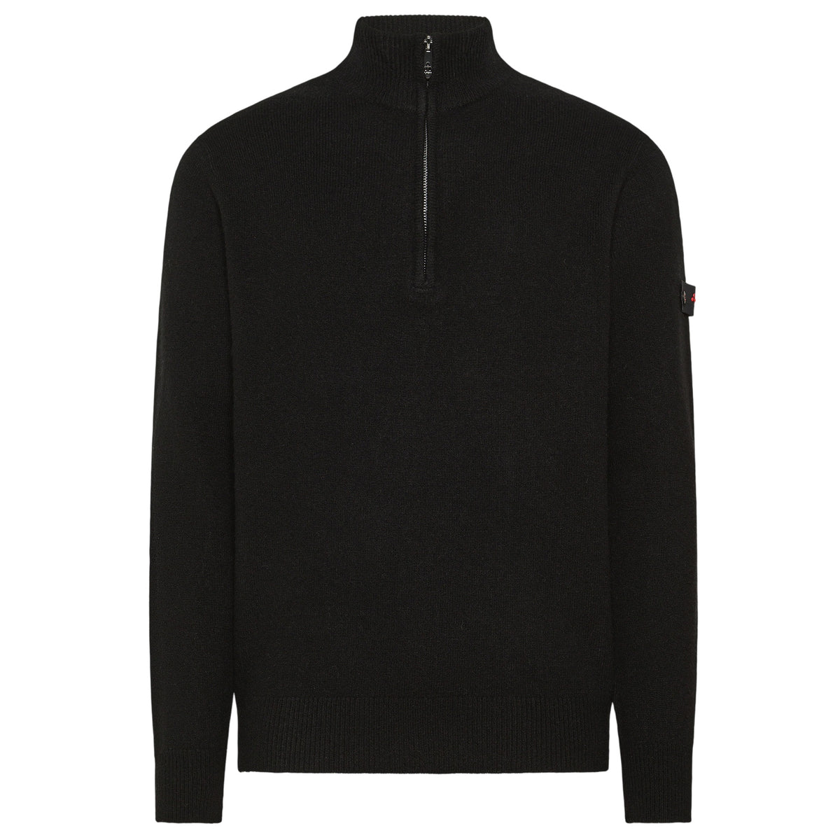 Peuterey Trebe Yak Wool Half-Zip Pullover Schwarz