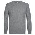 Profuomo Cashmere Cable Pullover Grau