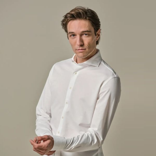 Profuomo Slim Fit Overhemd Wit