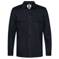 Profuomo Wool Knitted Overshirt Navy