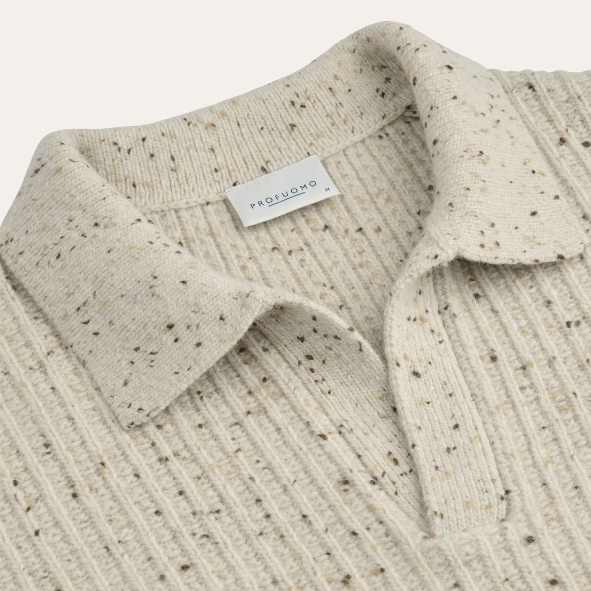 Profuomo Donegal Langarm-Poloshirt