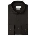 Profuomo Japanese Strick-Hemd Braun