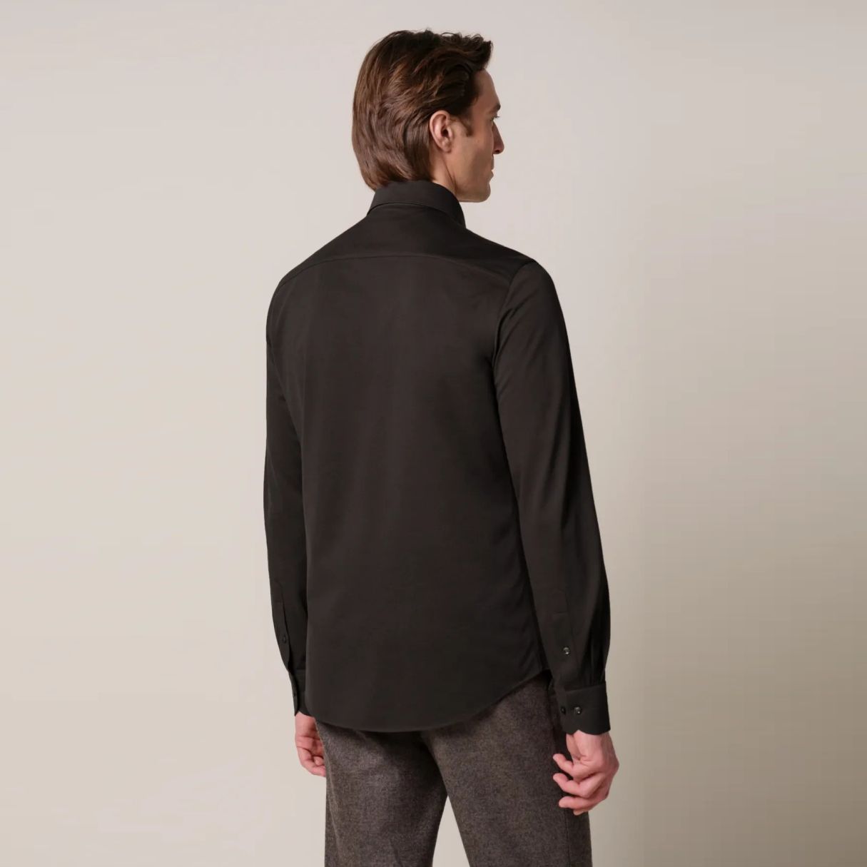 Profuomo Japanese Strick-Hemd Braun