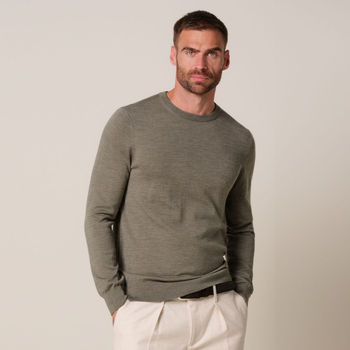 Profuomo Strickpullover Braun