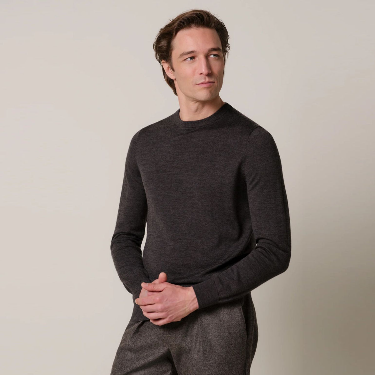 Profuomo Strickpullover Braun
