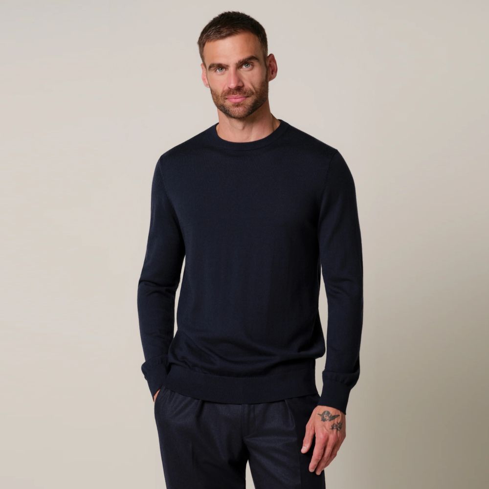 Profuomo Strickpullover Marine