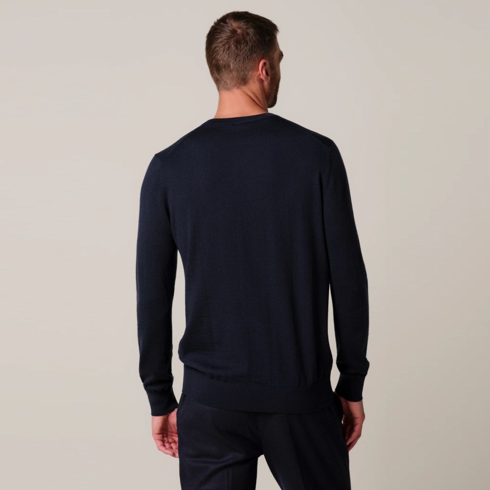 Profuomo Strickpullover Marine