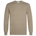 Profuomo Gestrickter Zweifarbiger Pullover Beige