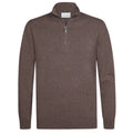 Profuomo Luxury Half-Zip Pullover Braun