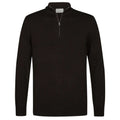 Profuomo Luxury Half-Zip-Pullover Dunkelbraun