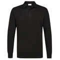 Profuomo Luxury Longsleeve Poloshirt Dunkelbraun
