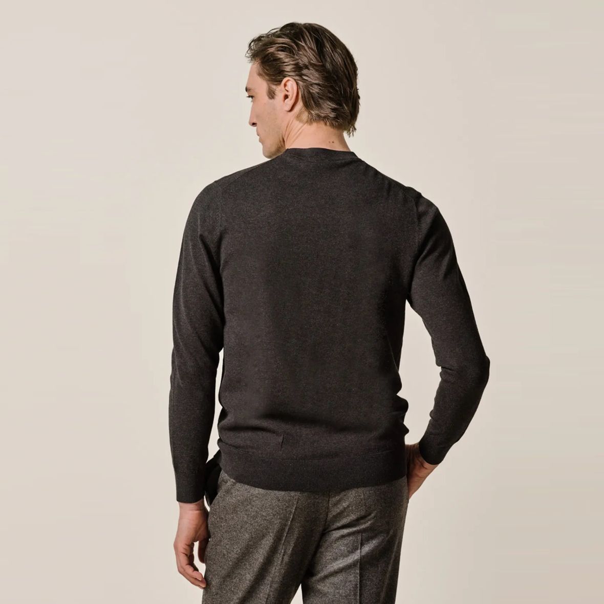 Profuomo Luxury Pullover Dunkelbraun