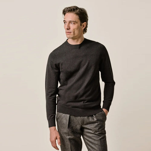 Profuomo Luxury Pullover Dunkelbraun