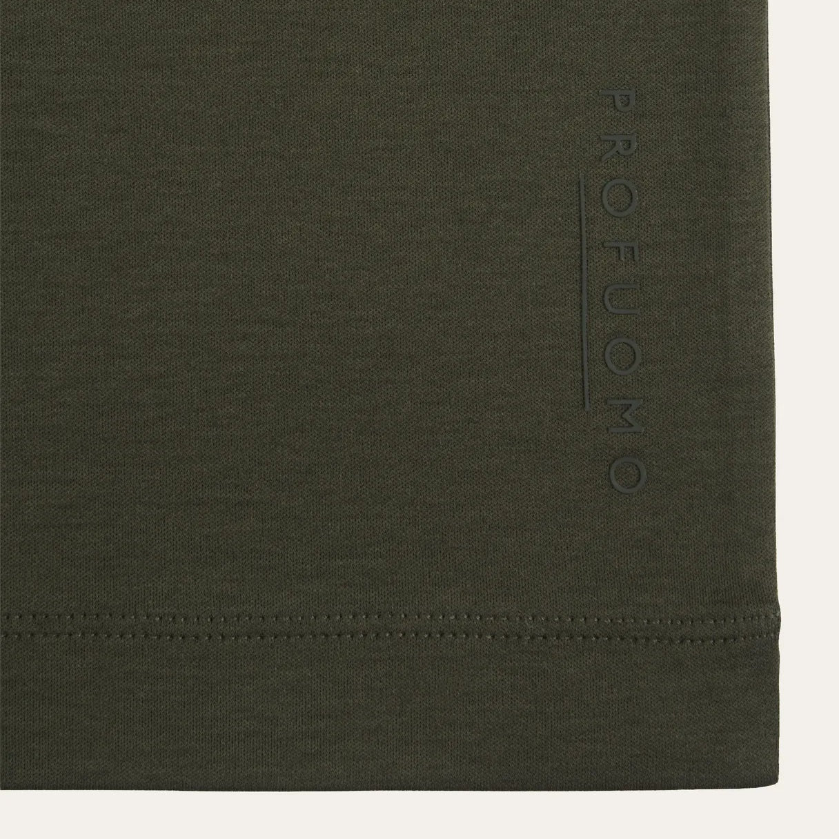 Profuomo Pima Cotton T-shirt Dunkelgrün