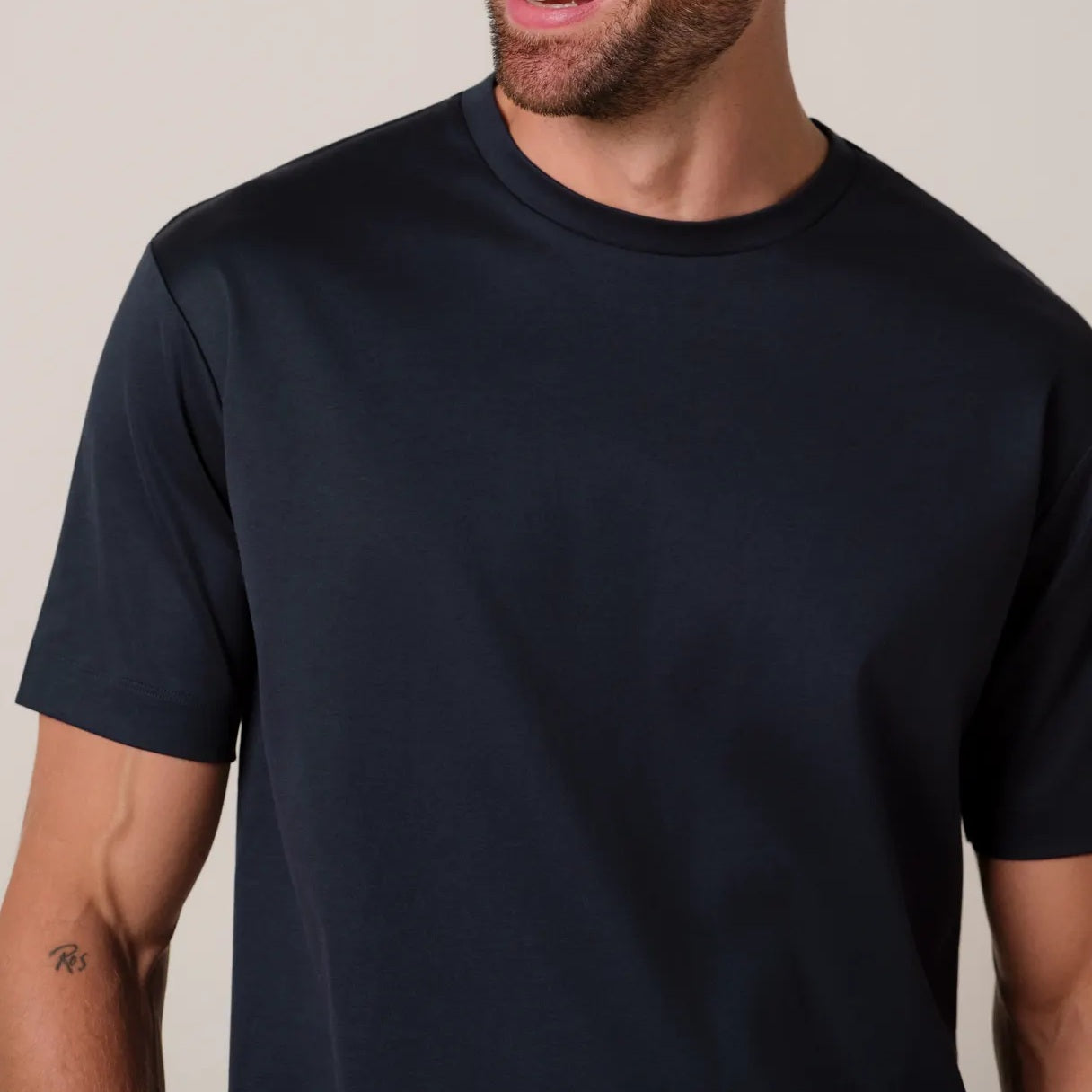 Profuomo Pima Cotton T-shirt Marine