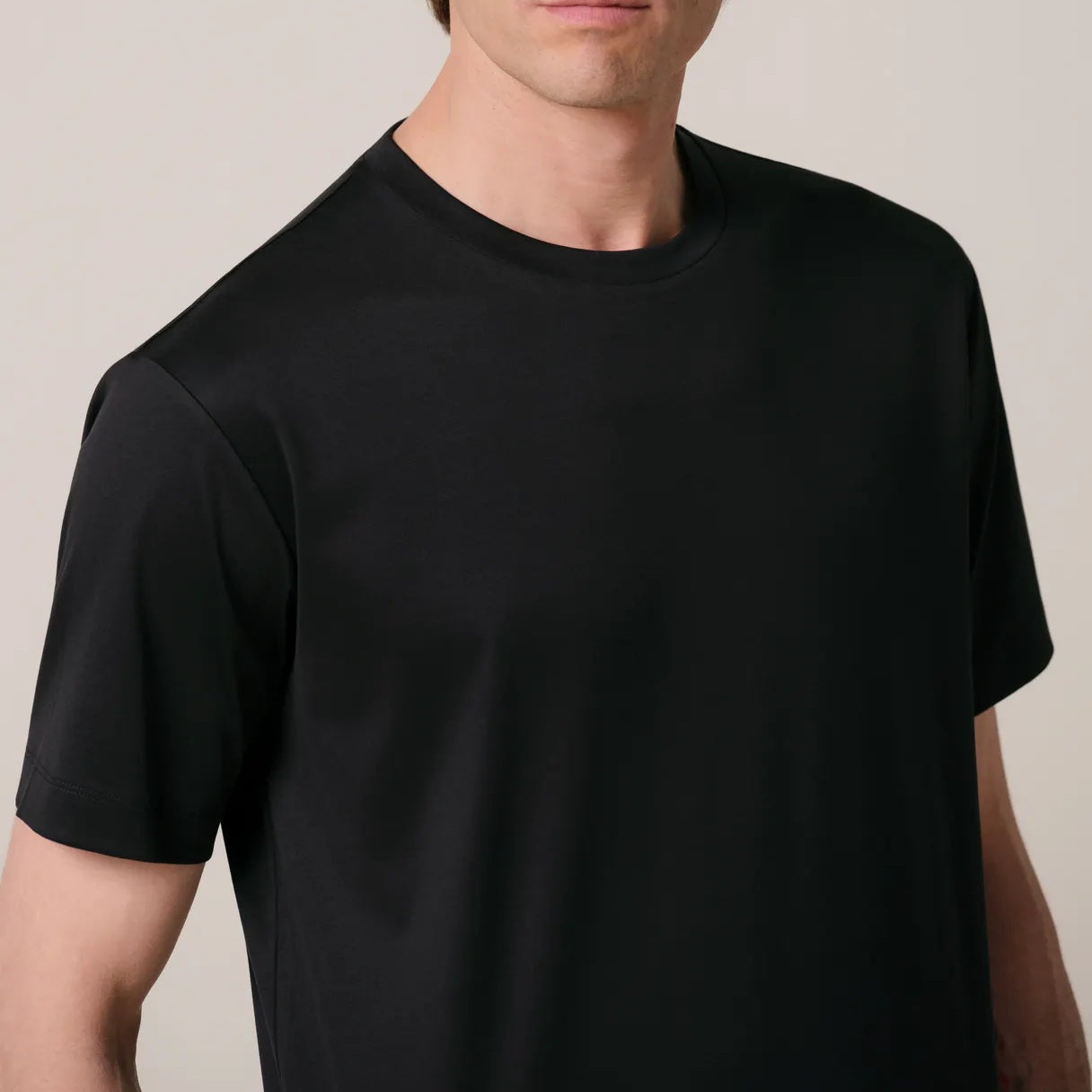 Profuomo Pima Cotton T-shirt Schwarz