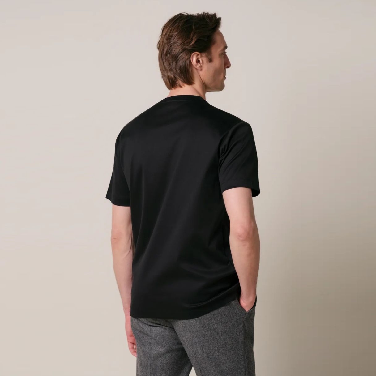 Profuomo Pima Cotton T-shirt Schwarz