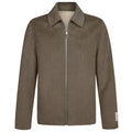Profuomo Reversible Zip-Überhemd Braun/Beige