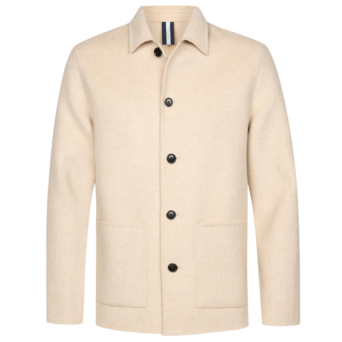 Profuomo Single Layer Wool Überhemd Beige