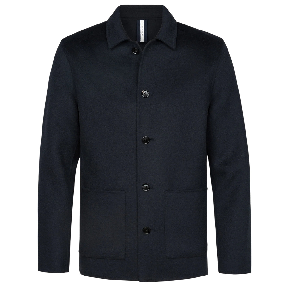 Profuomo Single Layer Wool Überhemd Marine